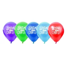 15 Luftballons - Gratulation - zum Geburtstag - verschiedene Farben