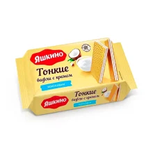 Dünne Waffeln mit Kokoscreme, Jaschkino, 144 g