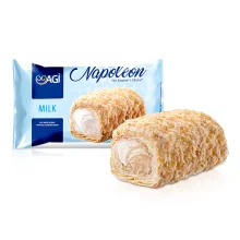 Пирожное - Наполеон мини, слоёное, с молочным кремом, 90 г