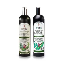 Haar-Set - Sibirisch №2, Regenerierend, Shampoo+Balsam, Rezepte der Oma Agafja