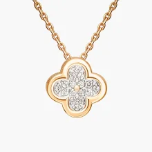 Anhänger, Rotgold 585°, Zirkonia, 11 mm 1,080 gr