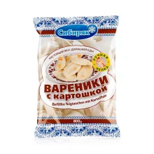 Wareniki, Teigtaschen, mit Kartoffeln, handgemacht, Sibirjak, 800 g