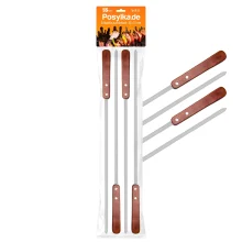 Шампуры - Posylka, нержавеющая сталь 1,5 мм, прямой, 55 см, 4 шт.