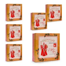 Geschenkbox - Neujahrspost, Karton, 26 x 26 x 8 cm, 6 St.