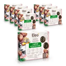 Карамель леденцовая, с сибирским экстрактом и чагой, Eleo, 19 г х 8 шт. 