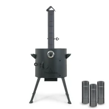 Feuerofen Utschak Ø 36 cm mit Abzugsrohr, für Kasan 10 L