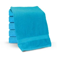 Handtuch, Farbe blau, Baumwolle 100 %