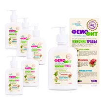 Гель для интимной гигиены - Женские травы, ФемоФит, 250 мл х 6 шт.