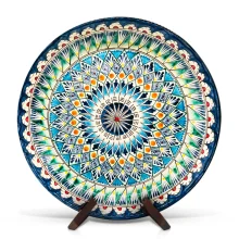 Lagan - Mehrob J3, Risсhtan Keramik, Handarbeit, Ø 37 cm