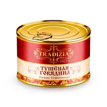 Тушёнка из говядины, Premium, Tradizia, 525 г