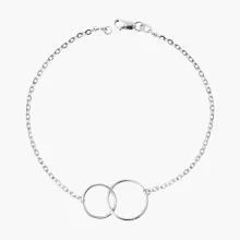 Женский браслет, серебро 925°, длина 18 см, Ø 0,5 мм