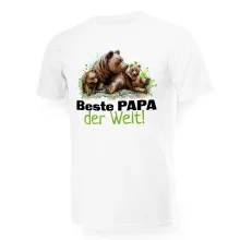 T-Shirt für Männer - Design Beste PAPA der Welt, Baumwolle
