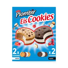 Мороженое - Сэндвич, со вкусом ванили и шоколада, Dovgan, 4 х 80 г