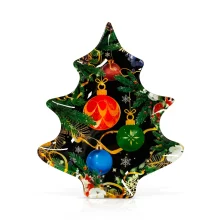 Neujahrsteller - Neujahrsspielzeug, Glas, 19,5 x 16,5 x 1,8 cm