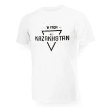 Футболка мужская - дизайн I Am from Kazakhstan, хлопок