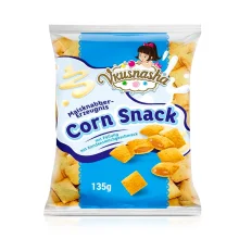 Maisknabbererzeugnis mit Füllung mit Kondensmilchgeschmack, Vkusnasha, 135 g 