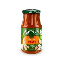 Фасоль в томатном соусе с грибами, Veres, 500 г