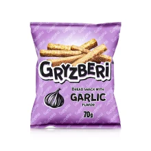 Сухарики - Gryzberi, со вкусом чеснока, 70 г
