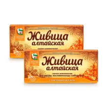  Живица - Алтайская, из смолы лиственницы сибирской с пчелиным воском, 4 шт. х 2 упак.