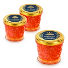 Buckellachs Kaviar Gorbuscha, Alaska Wildfang, 3 х 200 g Buckellachs Kaviar Gorbuscha, Alaska Wildfang, 3 х 200 g