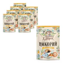 Zichorien-Pulver mit Chinesischem Spaltkörbchen- und Sanddorn-Extrakten, Zip-Lock, Babuschkin Hutorok,100g х 8