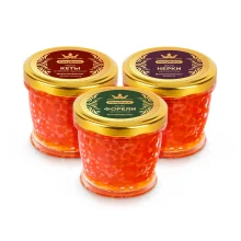 Kaviar Mix Set, Keta, Forelle und Nerka, 3 x 200 g