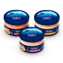 Kaviar-Set aus Kapelan, Nord Port, 3 х 165 g Kaviar-Set aus Kapelan, Nord Port, 3 х 165 g