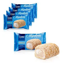 Blätterteiggebäck - Napoleon mini, mit Vanillecreme, 5 х 90 g