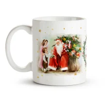 Кружка - С Новым Годом и Рождеством, мешок подарков, керамика, 330 мл