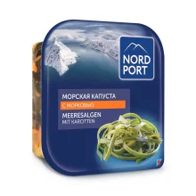 Meeresalgen eingelegt mit Karotten, Nord Port, 200 g