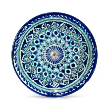 Teller tief - Risсhtan Keramik R1, handbemalt, Ø 19 cm