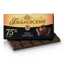 Bitterschokolade - Babaewskij Elite, 75 % Kakao, 150 g