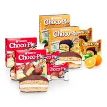 Набор бисквитов - Choco Pie, классический + апельсин, 48 х 30 г