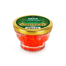 Buckellachs Kaviar Gorbuscha aus Kamtschatka Original, 100 g