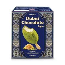 Eis - Dubai Schokolade, mit Pistaziengeschmack, Boujee, 4 x 55 g