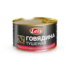 Тушёнка из говядины, Leis, 525 г