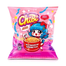 Instant Nudeln, mit Garnelengeschmack, Chibi, 60 g