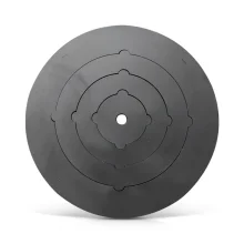 Плита стальная 4 мм, для печи КазаноFF Ø  40 см  - Диаметр плиты 43 см, 4 кольца