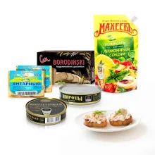 Набор продуктов для закусок - Новогодний №1, 1,25 кг