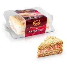 Торт - Наполеон, со вкусом ванили и брусничной начинкой, Lackmann, 400 г