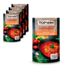 Suppeneinlage für Borschtsch - Tortschyn, mit Tomatenpaste und Gemüsepaprika, 5 х 220 g Suppeneinlage für Borschtsch - Tortschyn, mit Tomatenpaste und Gemüsepaprika, 5 х 220 g