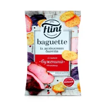 Weizen-Croutons - Flint Baguette, Schweinefleischgeschmack, 60 g