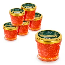 Lachskaviar Keta, 6 Stück, 1,2 kg  Lachskaviar Keta, 6 Stück, 1,2 kg