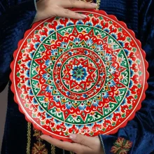Ляган - КараКалам KR10, Риштан керамика, Ø 37 см
