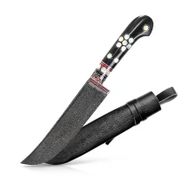 Usbekischer Messer aus Damaststahl – Pchak, 29 cm