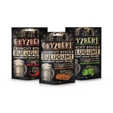 Käse-Sticks-Set - Suluguni, getrocknet und geräuchert, Gryzberi, 3 х 30 g