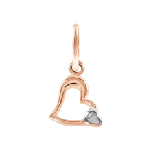 Anhänger, Rot- / Weißgold 585°, 10 mm
