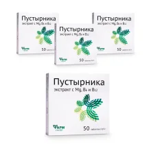 Пустырника экстракт, с Mg и В6, ФармГрупп, 50 таблеток х 4 шт. 