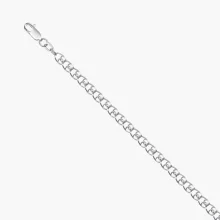 Цепь или браслет, серебро 925°, Ø 0,6 мм, ширина 4,12 мм
