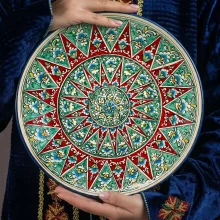 Ляган - КараКалам R2, Риштан керамика, Ø 42 см
